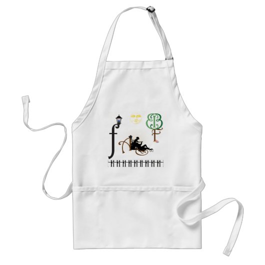 Vintage love standaard schort (Voorkant)