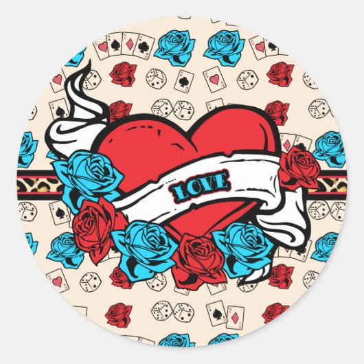 Vintage Love, Tattoo Stickers (Voorkant)