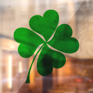 Vintage Lucky 4 verlaat hart Clover shamrock Raamsticker