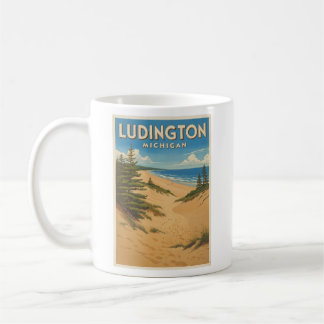 Vintage Ludington Michigan Koffiemok