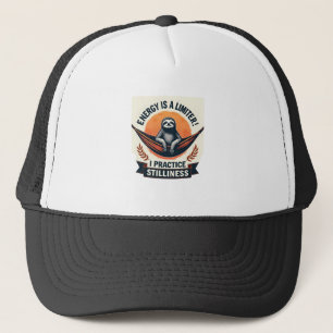 Vintage Luiaard Zonsondergang Retro Bos Dieren Kun Trucker Pet