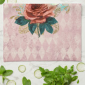 Vintage Luna Moth Bouquet Theedoek (Gevouwen)