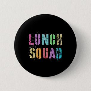 Vintage Lunch Squad Byck naar school kantoor voeds Ronde Button 5,7 Cm