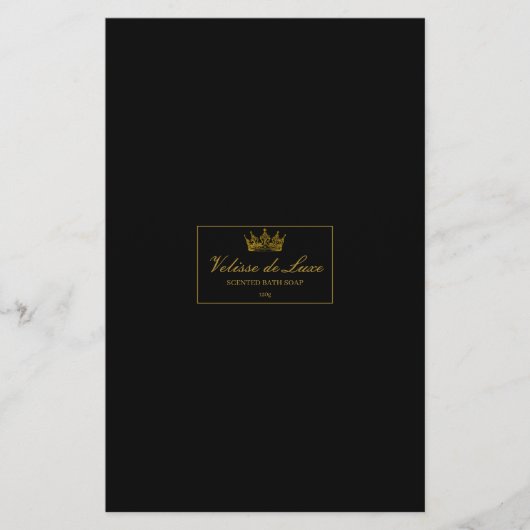 Vintage Lux zeep verpakkings papier (Voorkant)