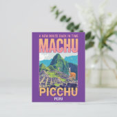 Vintage Machu Picchu Peru Travel Briefkaart (Staand voorkant)
