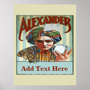 Vintage Magician  Poster