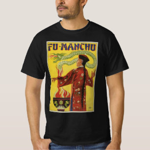 Vintage Magische Poster, Magiër Fu-Manchu T-shirt