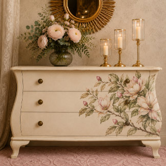 Vintage Magnolia Botanische Decoupage Papier