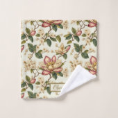 Vintage Magnolia Fleur Fleur Fleur Fleur Laisser M (Gant de toilette)