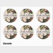 Vintage Magnolia Wedding Stickers (Vel)