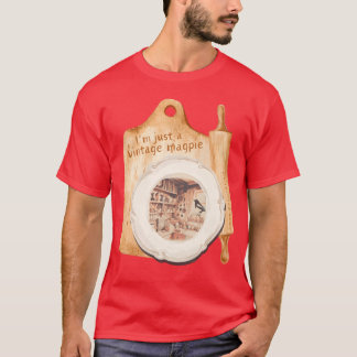VINTAGE MAGPIE funny T-shirt