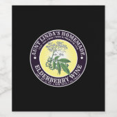 Vintage Maison Vins d'Elderberry Étiquette Modèle (Étiquettes simples)