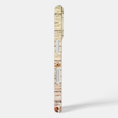 Vintage Mammoth Chart coque iphone - Cool rétro! (Verso / Droite)