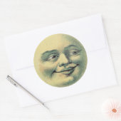 Vintage Man in the Moon autocollants (grand) (Enveloppe)