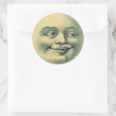 Vintage Man in the Moon autocollants (grand) (Sac)