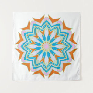 Vintage mandala, Floral mandala. Oriental mandala. Wandkleed