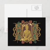 Vintage Mantra van Boedha Briefkaart (Voorkant / Achterkant)