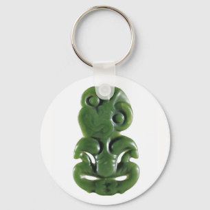 Vintage Maori Greenstone Hei Tiki Sleutelhangers