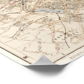 Vintage Map of London Poster (Coin)