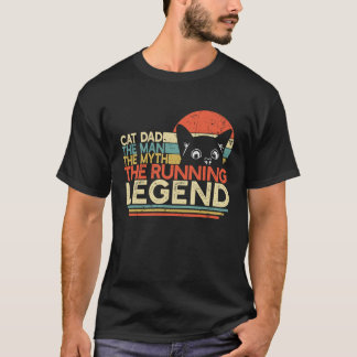 Vintage Marathonloper Kat Vader Man Mythe Hardlope T-shirt