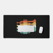 Vintage Marching Band Trumpet Player Retro Design  (Clavier et souris)