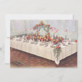 Vintage Mariage Banquet Table Invitation (Devant)
