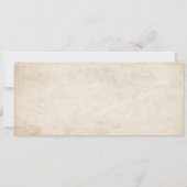 Vintage Mariage Douche Billet Invitations I (Dos)