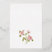 Vintage Mariage Foil Invitation (Verso)