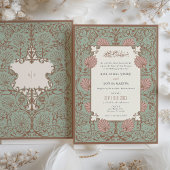 Vintage Mariage islamique Muslim Nikah Invitation