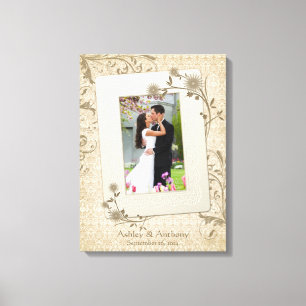 Vintage mariage Modèle photo toile photo