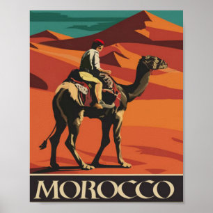 Vintage Marokko Poster