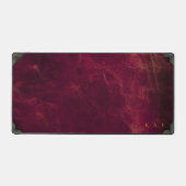 Vintage Maroon Leather Look Personalized (Recto)