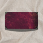 Vintage Maroon Leather Look Personalized