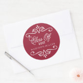 Vintage Maroon | Stickers Graduation (Enveloppe)