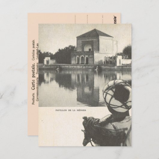 Vintage Marrakesh, Maroc Briefkaart (Voorkant / Achterkant)