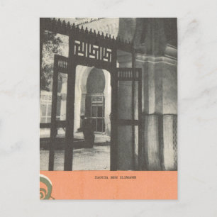 Vintage Marrakesh, Maroc, Tomb of Ben Slimane Briefkaart