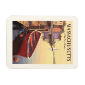 Vintage Massachusetts Magneet (Horizontaal)