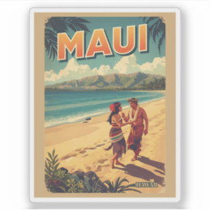 Vintage Maui hawaii tropisch strand souvenirs cade Sticker