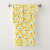 Vintage Mediterranean Yellow Lemon Pattern (En situation)