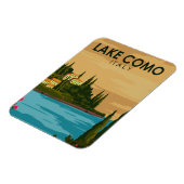 Vintage meer Como Italië Magneet (Linkerzijde)