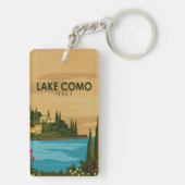 Vintage meer Como Italië Sleutelhanger (achterkant)