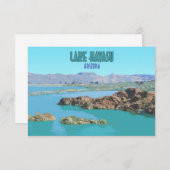 Vintage meer van Havasu Arizona (Voorkant / Achterkant)