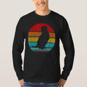 Vintage Meerkat Retro Sunset Meerkat T-shirt