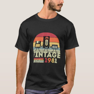 Vintage mei 1981 40e verjaardag 40 jaar oude Decor T-shirt