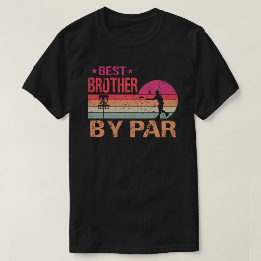 Vintage Meilleur Frère Par Disc Golf T-Shirt (Design devant)
