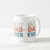 Vintage Meilleur Papa Jamais Mug - Cadeau Rustique (Devant droit)