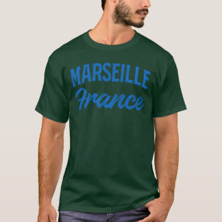 Vintage meisje uit Marseille Frankrijk T-shirt