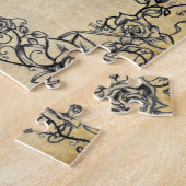 Vintage Memento Mori Skull Legpuzzel (Zijkant)