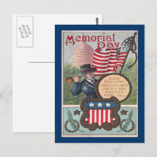Vintage Memorial Day - één land, ZSSG Briefkaart