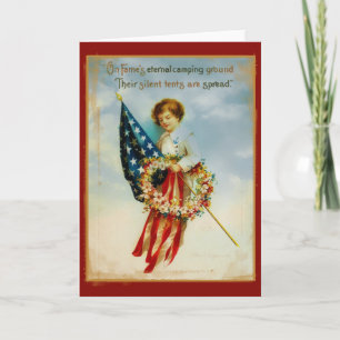 Vintage Memorial Day-wenskaart Kaart